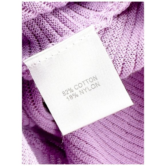 Michelle Mason Long Sleeve Twist Sweater in Lilac Sz SP - Picture 8 of 10